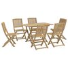 vidaXL Ensemble &agrave; manger de jardin 7 pcs Bois d'acacia solide