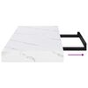 vidaXL &Eacute;tag&egrave;re Murale 4 pcs Marbre blanc 80 x 23,5 x 4 cm