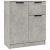 vidaXL Buffet Gris b&eacute;ton 60x30x70 cm Bois d'ing&eacute;nierie