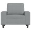 vidaXL Fauteuil Gris clair 60 cm Tissu