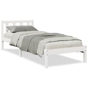 vidaXL Cadre de lit extra long sans matelas 90x210 cm bois massif pin