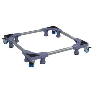 vidaXL Socle pour machine à laver Gris 66 x 66 x 12 cm Métal