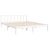 vidaXL Cadre de lit sans matelas blanc 160x200 cm bois de pin massif