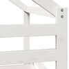 vidaXL Lit superposé sans matelas blanc 90x190 cm bois de pin massif