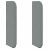 vidaXL Oreille de t&ecirc;te de lit Gris 40,5 x 40,5 x 4 cm tissu