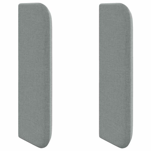 vidaXL Oreille de t&ecirc;te de lit Gris 40,5 x 40,5 x 4 cm tissu