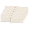 vidaXL Housse de coussin 12 pc HOUTEN Blanc 40 x 80 cm
