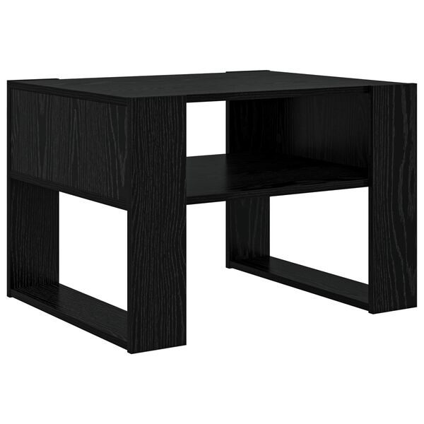 vidaXL Table basse Ch&ecirc;ne noir 66 x 53 x 45 cm Bois d'ing&eacute;nierie