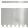 vidaXL Bordure de Pelouse 50 pcs Argent 100 x 0.05 x 20 cm