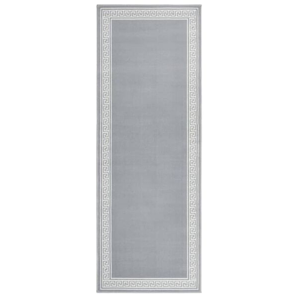 vidaXL Tapis BCF Gris avec motif 100x250 cm