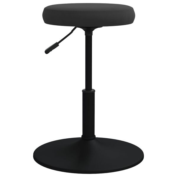vidaXL Tabouret de massage Velours Noir