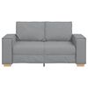 vidaXL Canapé 2 places Gris clair 120 cm Tissu