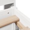 vidaXL Lit biblioth&egrave;que sans matelas blanc 140x190 cm bois pin massif