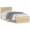 vidaXL Cadre de lit sans matelas avec t&ecirc;te de lit 90x190 cm