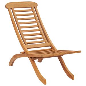 vidaXL Chaise pliante 50x90x69 cm en bois massif de teck