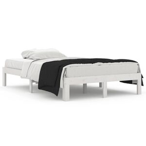 vidaXL Cadre de lit sans matelas blanc 120x190 cm