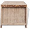 vidaXL Meuble TV bois d'acacia massif bross&eacute; 140x38x40 cm