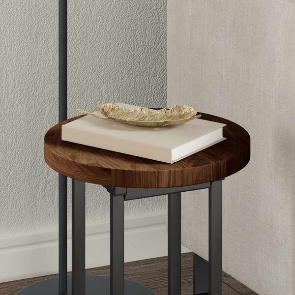 vidaXL Plateau de table Marron clair Ø 30 x 2.5 cm Chêne massif