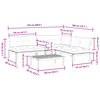 vidaXL Salon palette de jardin avec coussins 4pcs bois d'acacia massif