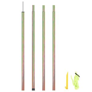 vidaXL M&acirc;t de parasol 200 cm Acier galvanis&eacute;