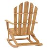 vidaXL Chaises &agrave; bascule Adirondack lot de 2 Bois de teck massif