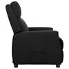 vidaXL Fauteuil inclinable Noir Similicuir