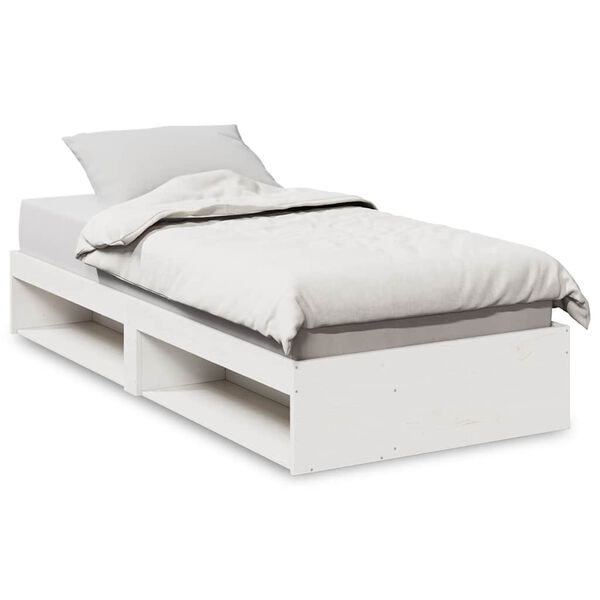 vidaXL Lit de jour sans matelas blanc 80x200 cm bois de pin massif