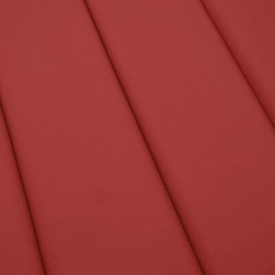 vidaXL Coussin de chaise longue rouge 200x50x3 cm tissu oxford