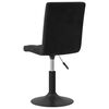 vidaXL Chaises pivotantes &agrave; manger lot de 2 noir velours