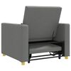 vidaXL Canap&eacute;-lit escamotable simple Gris fonc&eacute; 90 x 165 x 87 cm tissu