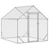 vidaXL Cage &agrave; poules Argent 200 x 170 x 177 cm Acier galvanis&eacute;