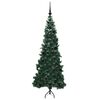 vidaXL Arbre de No&euml;l artificiel d'angle Vert 180 cm PVC et m&eacute;tal