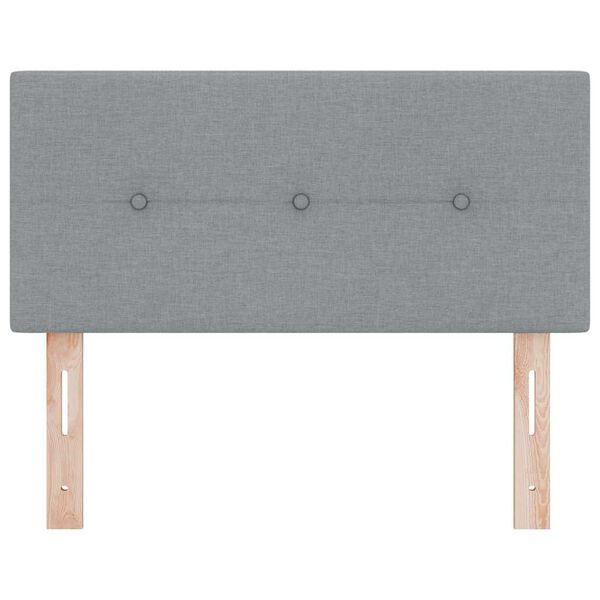 vidaXL T&ecirc;te de lit r&eacute;glable en hauteur Gris clair 100 cm tissu