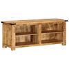 vidaXL Meuble TV 110x35x40 cm bois massif de manguier brut