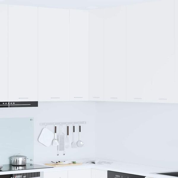 vidaXL Armoire suspendue Blanc 57 x 57 x 100 cm Bois d'ing&eacute;nierie