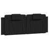 vidaXL Lit Viana avec matelas noir 140x200 cm similicuir