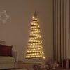 vidaXL Sapin de No&euml;l avec 80 LED Naturel 150 cm fr&ecirc;ne massif