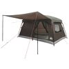 vidaXL Tente familiale 10 personne Marron Gris Polyester et Acier