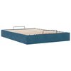 vidaXL Cadre de lit ottoman sans matelas bleu foncé 140x190 cm velours