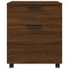 vidaXL Classeur mobile avec roues Ch&ecirc;ne marron 45x38x54 cm Bois