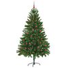 vidaXL Sapin de Noël avec 300 LED avec support Vert 210 cm PE