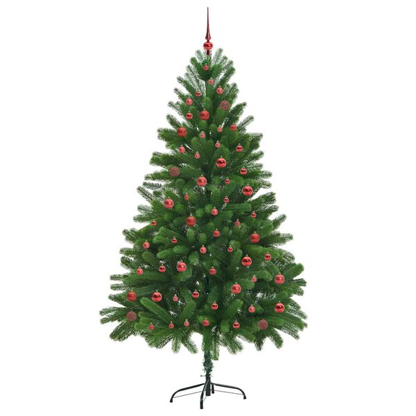 vidaXL Sapin de Noël avec 300 LED avec support Vert 210 cm PE