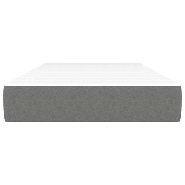 vidaXL Matelas de lit à ressorts ensachés gris foncé 120x190x20 cm