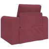 vidaXL Canap&eacute;-Lit Bordeaux 98 x 71 x 83 cm tissu
