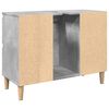 vidaXL Meuble d'évier gris béton 80x33x60 cm bois d'ingénierie