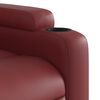 vidaXL Fauteuil inclinable de massage Rouge bordeaux Similicuir