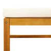 vidaXL Ensemble de canapés de jardin 6 pièces avec coussins en bois d'acacia et corde