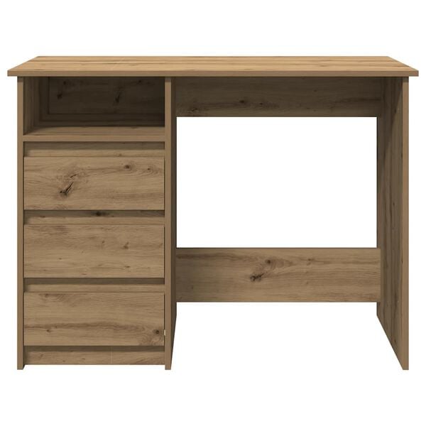 vidaXL Bureau ch&ecirc;ne artisanal 102x50x75 cm bois d'ing&eacute;nierie