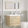 vidaXL Ensemble de meubles de salle de bain 2 pcs chêne sonoma
