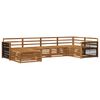 vidaXL Ensemble de canap&eacute;s d'ext&eacute;rieur 6 pcs Naturel